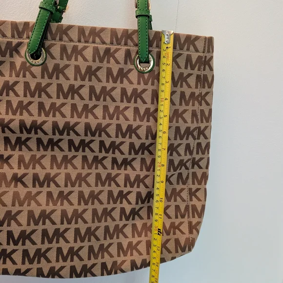 Michael Kors Brown and Green Tote Bag - Picture 2 of 5
